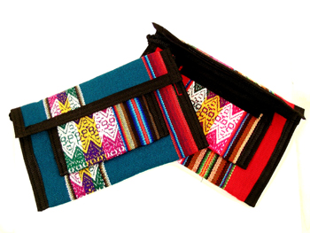  Andes, Peru, Fair Trade, Purse, Checkbook, Wallet, Multicolor,