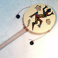 Andes, Peru, Fair Trade, Tamborine, Spin Drum, Instrument, Toys, Handpainted