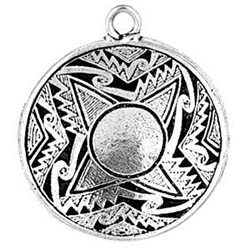 Mimbres, Pendant, Native American, Sacred, Offering, High Concepts, Leadfree, Pewter, Amulet