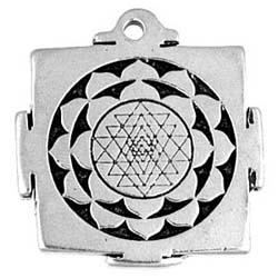 Sri Yantra, Pendant, Creativity, Enlightenment, High Concepts, Leadfree, Pewter, Amulet