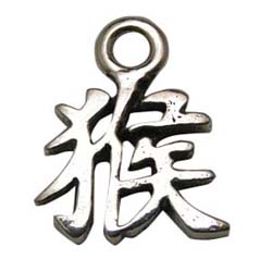 Astrology, Horoscope,Chinese, Pendant, Monkey, High Concepts, Leadfree, Pewter, Amulet