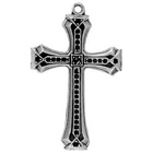 Mexican Cross, Faith, Christian, Pendant, High, Concepts, Leadfree, Pewter, Safepewter