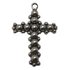 Beaded Cross, Faith, Christian, Pendant, High, Concepts, Leadfree, Pewter, Safepewter