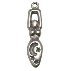 Goddess, Pendant, Waxing Moon, Moon, Spiral, High Concepts, Eternal, Leadfree, Pewter, Amulet