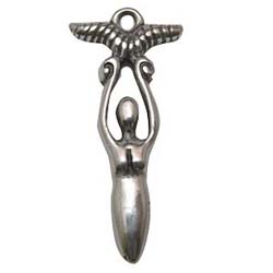 Goddess, Pendant, Horn Goddess, Bull, High Concepts, Eternal, Leadfree, Pewter, Amulet