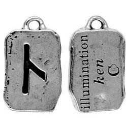 Runes, Pendant, Illumination, Ken, High Concepts, Leadfree, Pewter, Amulet