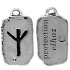 Runes, Pendant, Protection, Elhaz, High Concepts, Leadfree, Pewter, Amulet