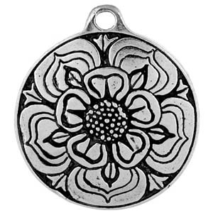 Talisman, Tudor Rose, High Concepts, Leadfree, Pewter, Amulet