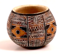 Andes, Peru, Fair Trade, Bowl, Gourd, Chacana, Inca, Cross, Handcarved