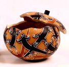 Andes, Peru, Fair Trade, Boxes, Box, Gourd, Lizard, Handcarved