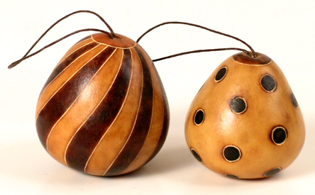 Ornaments, Andes, Peru, Fair Trade, Christmas, Holiday, Gourd, Carved, Handpainted