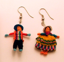  Andes, Peru, Fair Trade, Worry, Doll, Earrings, Jewelry