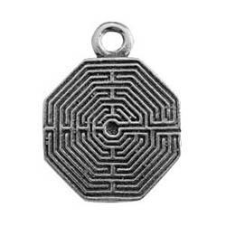 Zemi, Labyrinth, Pendant, High Concepts, Leadfree, Pewter, Amulet