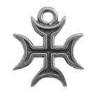 Zemi, Lunar Cross, Pendant, High Concepts, Leadfree, Pewter, Amulet