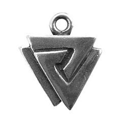 Zemi, Triple Triangles, Pendant, High Concepts, Leadfree, Pewter, Amulet