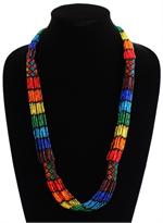 Rainbow Beaded Necklaces